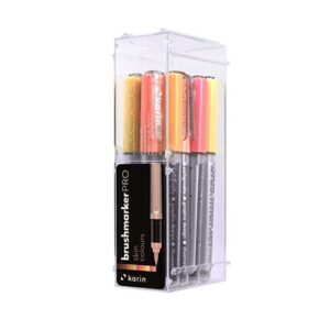 Karin Brushmarker PRO – Water-Based – Brush Tip – Skin Colours – 12 Colours