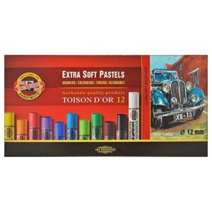 Koh-i-noor Toison Dor – 12 Round Extra Soft Pastels