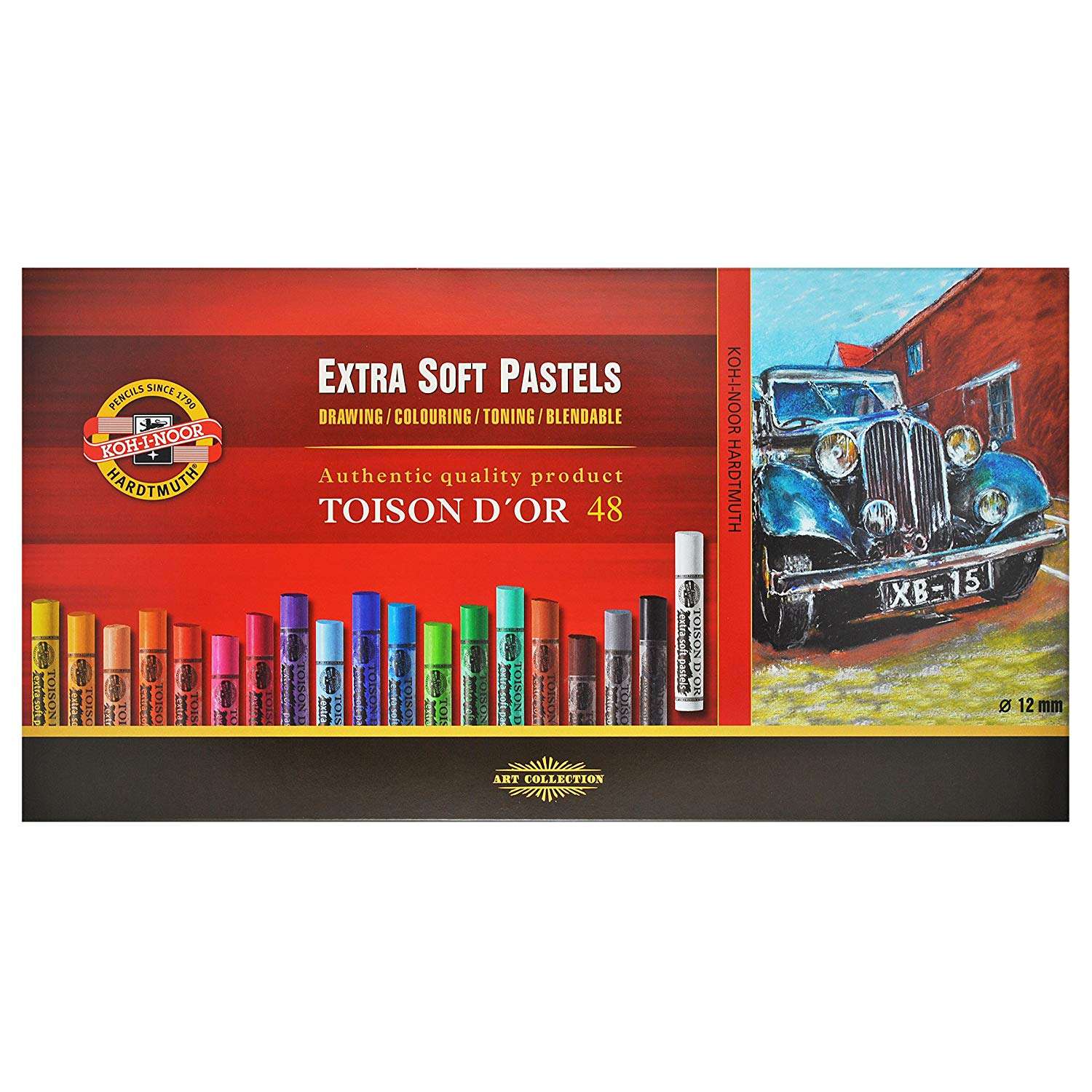 Koh-i-noor Toison D’or – 48 Artist Dry Soft Pastels