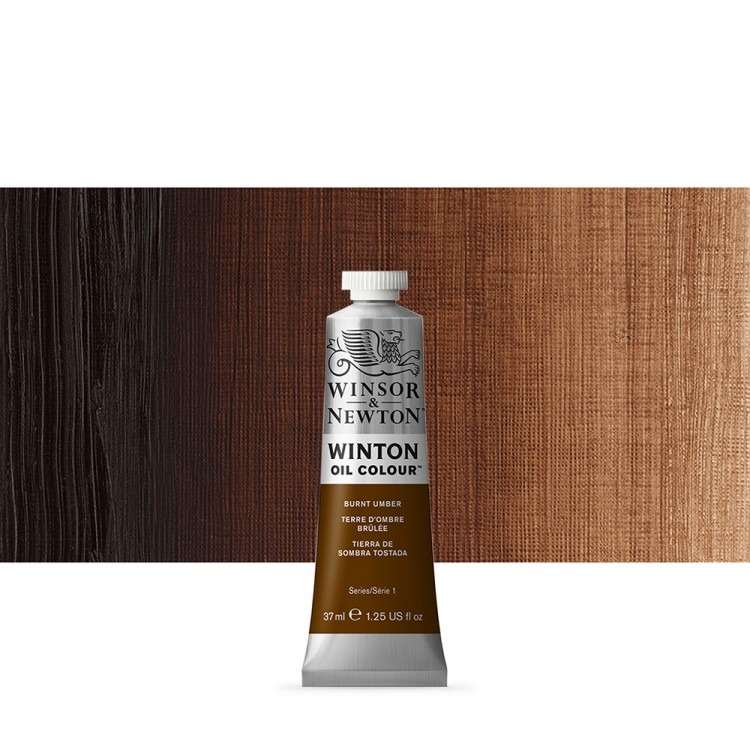 WINSOR & NEWTON : WINTON : OIL PAINT : 37ML : BURNT UMBER