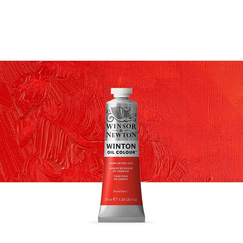 WINSOR & NEWTON : WINTON : OIL PAINT : 37ML : CADMIUM RED HUE