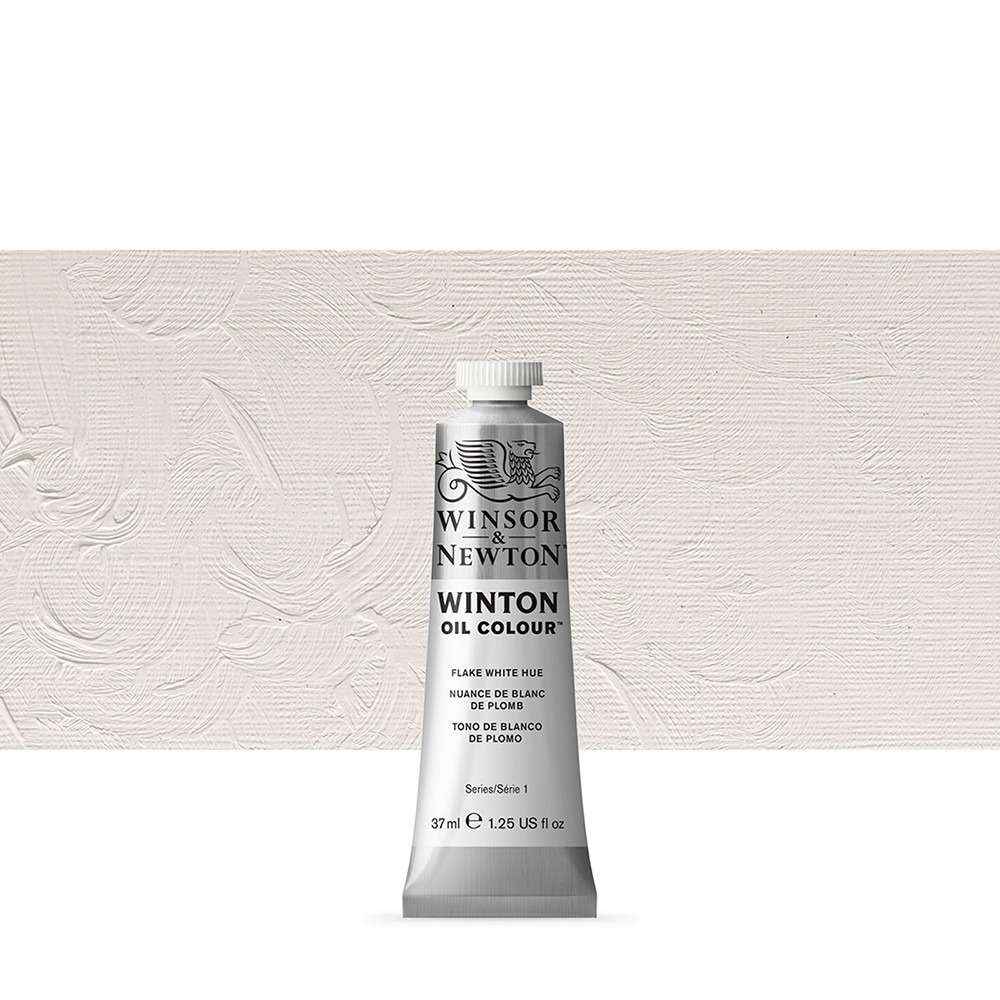 WINSOR & NEWTON : WINTON : OIL PAINT : 37ML : FLAKE WHITE HUE