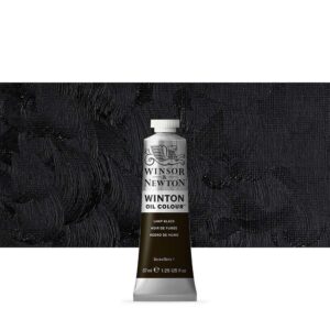 WINSOR & NEWTON : WINTON : OIL PAINT : 37ML : LAMP BLACK