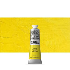 WINSOR & NEWTON : WINTON : OIL PAINT : 37ML : LEMON YELLOW HUE