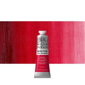 WINSOR & NEWTON : WINTON : OIL PAINT : 37ML : PERMANENT ALIZARIN CRIMSON