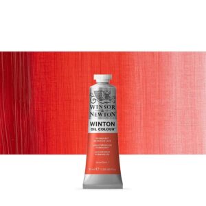 WINSOR & NEWTON : WINTON : OIL PAINT : 37ML : PERMANENT GERANIUM LAKE