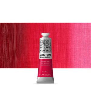 WINSOR & NEWTON : WINTON : OIL PAINT : 37ML : PERMANENT ROSE