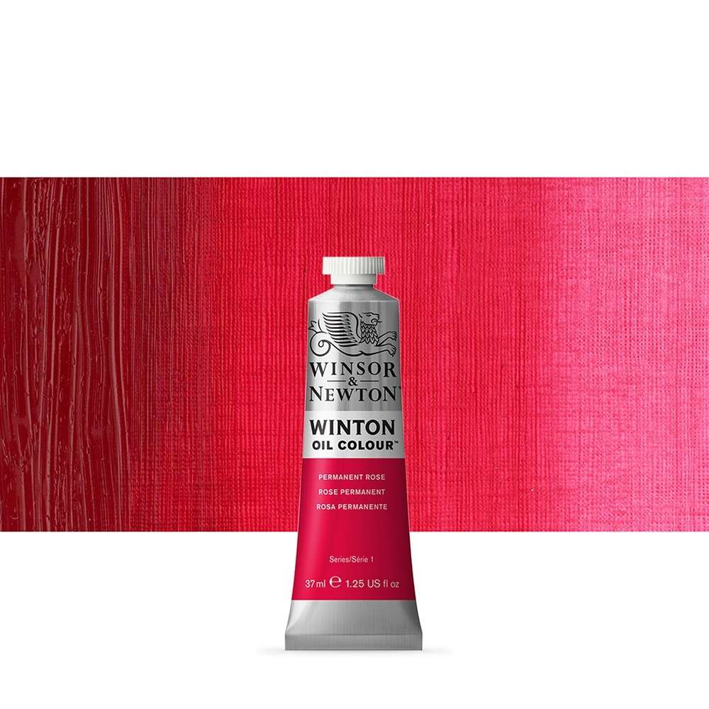 WINSOR & NEWTON : WINTON : OIL PAINT : 37ML : PERMANENT ROSE