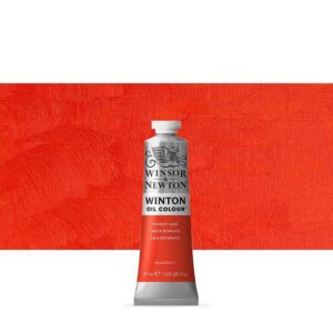 WINSOR & NEWTON : WINTON : OIL PAINT : 37ML : SCARLET LAKE