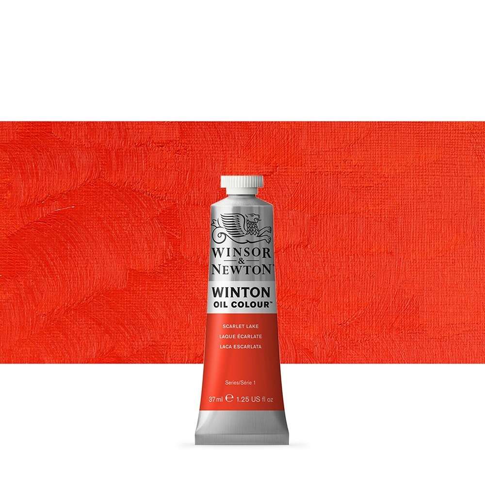 WINSOR & NEWTON : WINTON : OIL PAINT : 37ML : SCARLET LAKE
