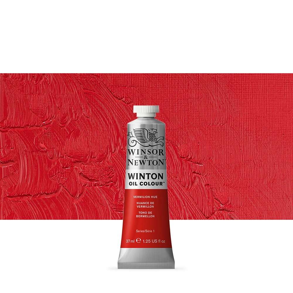 WINSOR & NEWTON : WINTON : OIL PAINT : 37ML : VERMILLION HUE