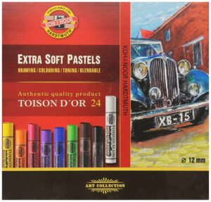 Koh-i-Noor Toison D’Or – set of 24 Dry Artists Soft Pastels