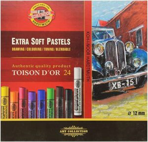 KOH-I-NOOR TOISON D’OR Artist’s Extra Soft Pastels 24 Set