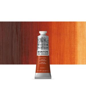 WINSOR & NEWTON : WINTON : OIL PAINT : 37ML : BURNT SIENNA