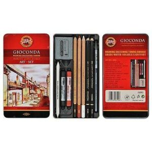Koh-I-Noor Gioconda 10 Piece Mini Art Set for Drawing/Sketching/Toning