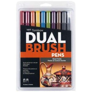 Tombow Dual Brush Pen, Muted Palette