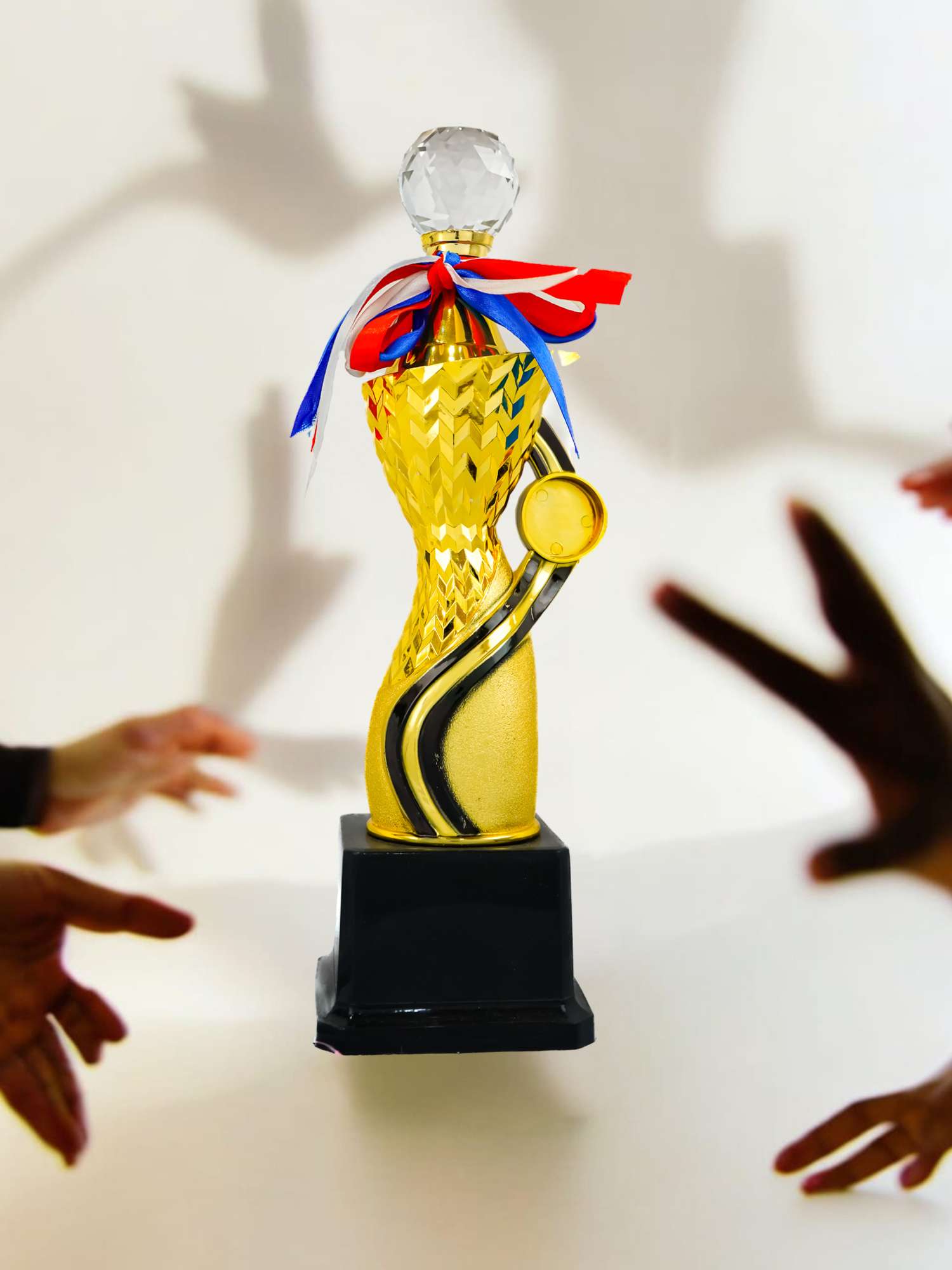 Reason Gold Black Metallic Fiber Trophies