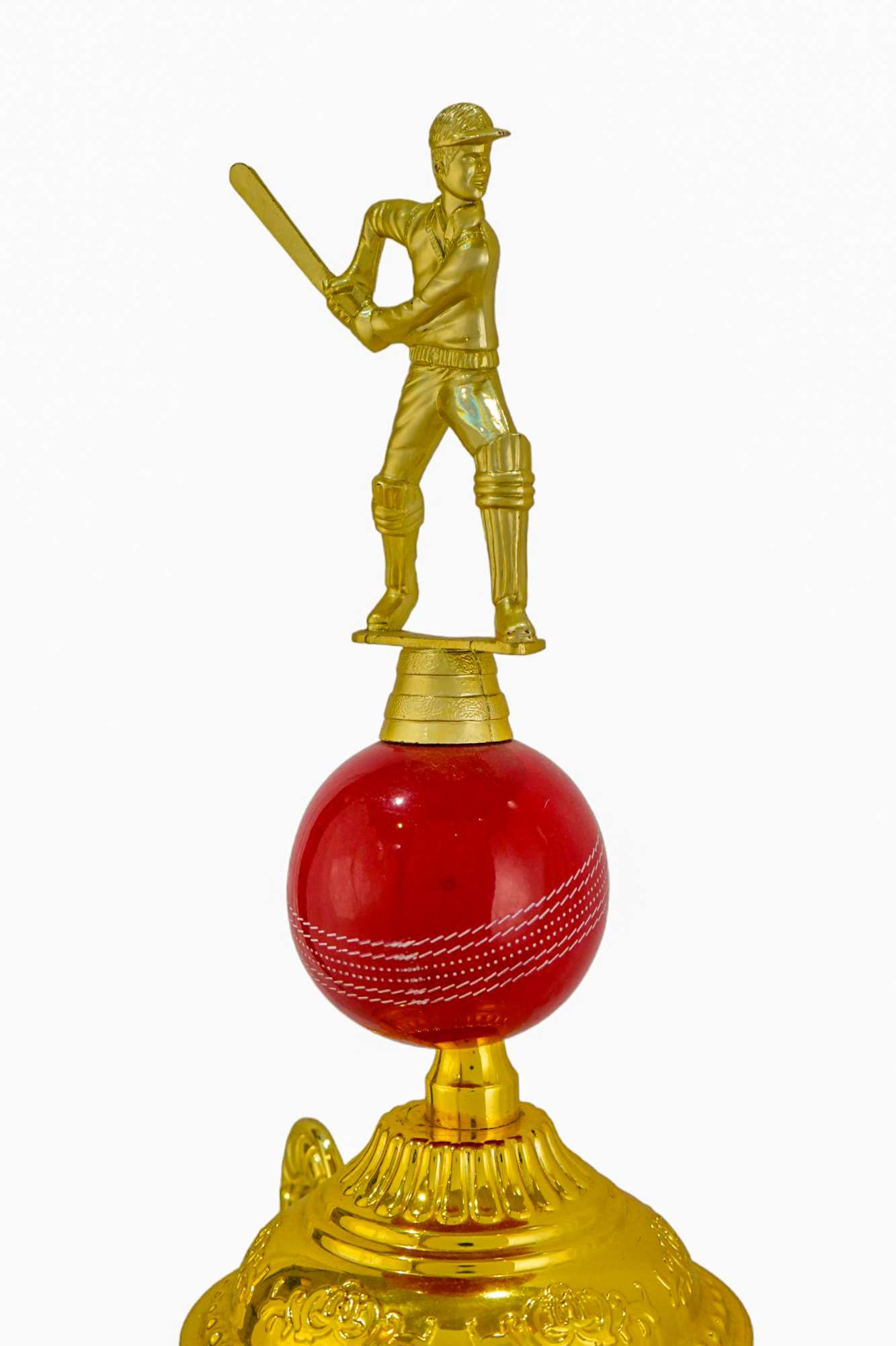 Smiley with Cricket Metal Trophies