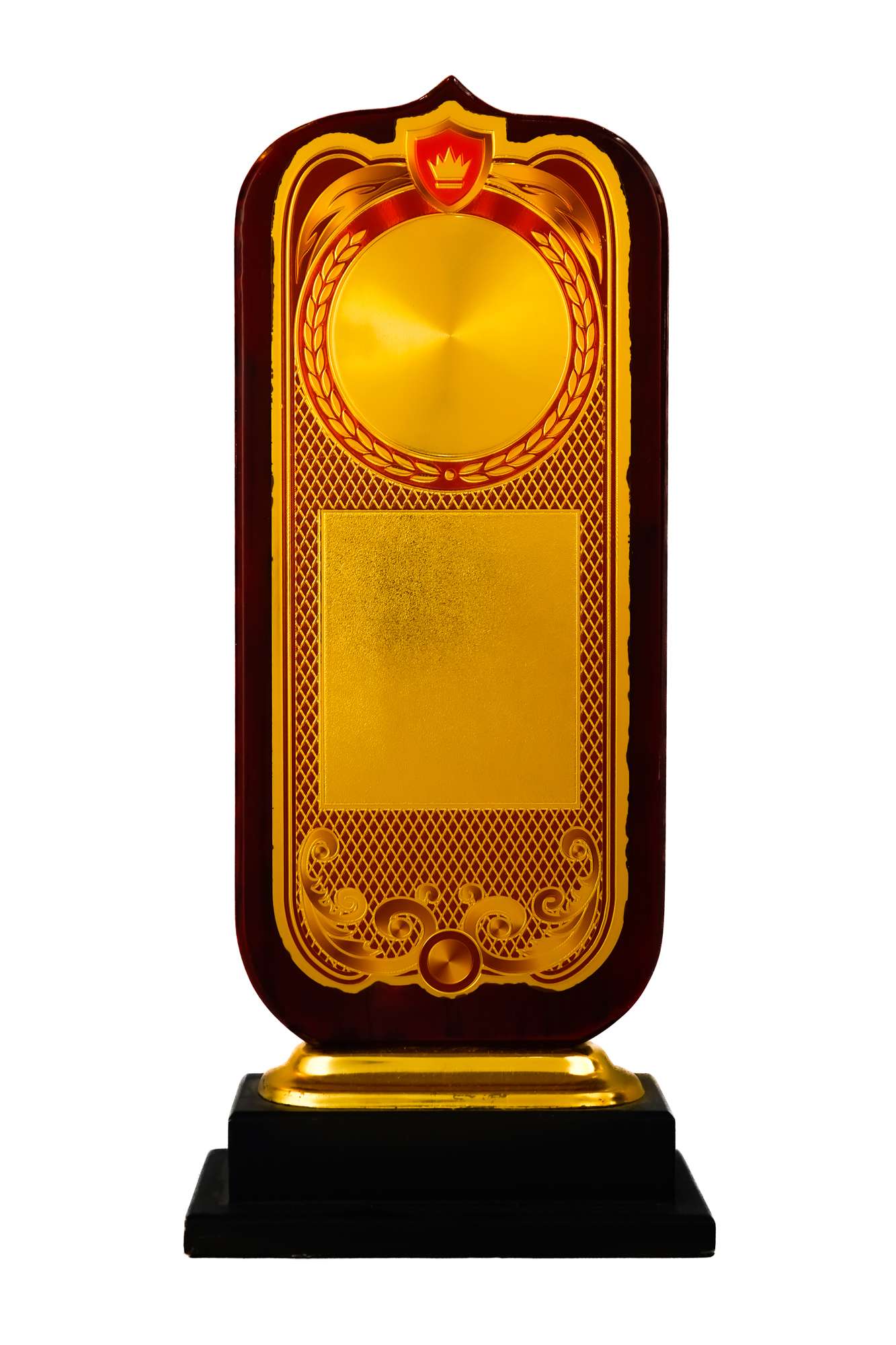 Wooden Trophy Long Mementos and Plates