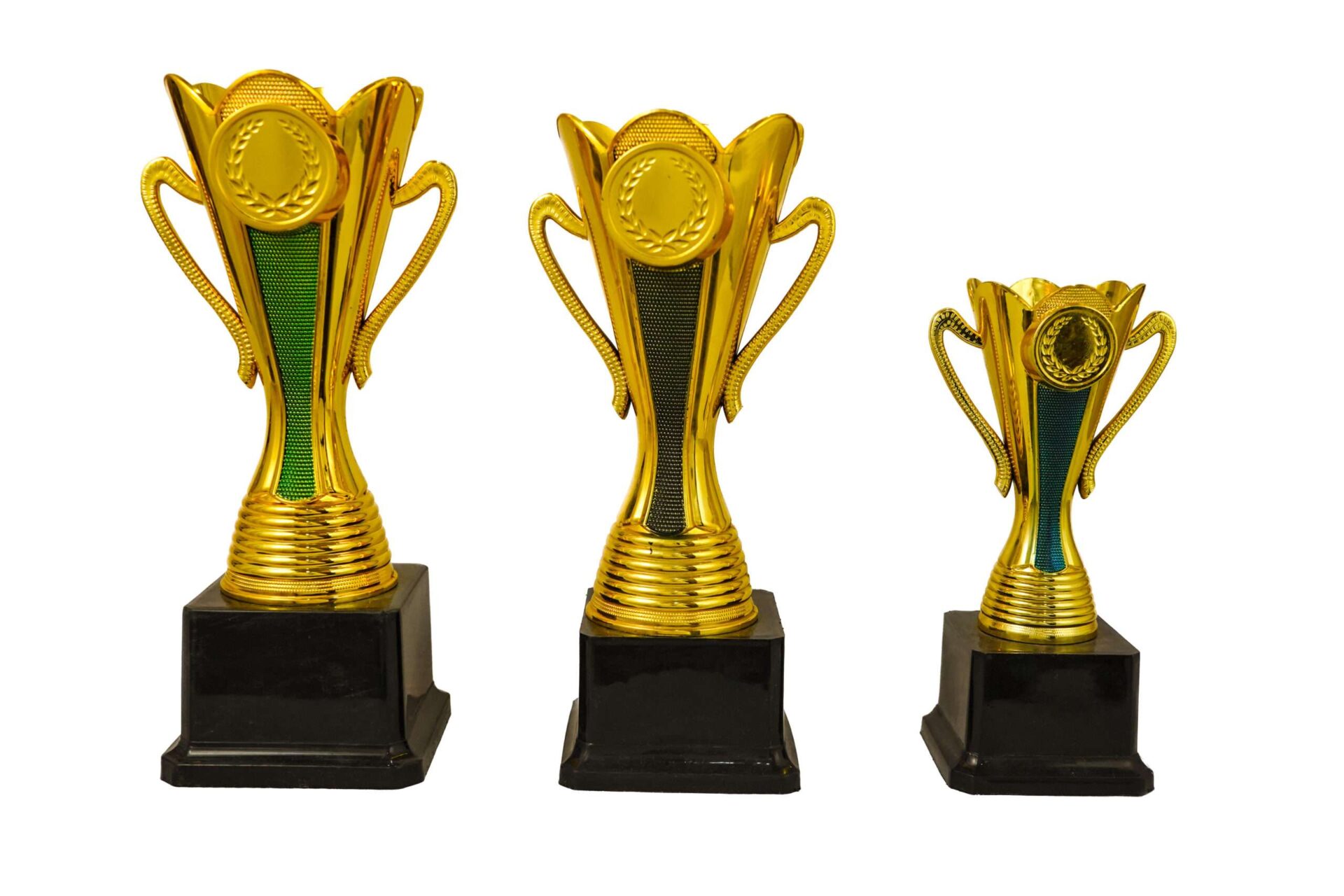 Lotus Cup Blue Metallic Fiber Trophies