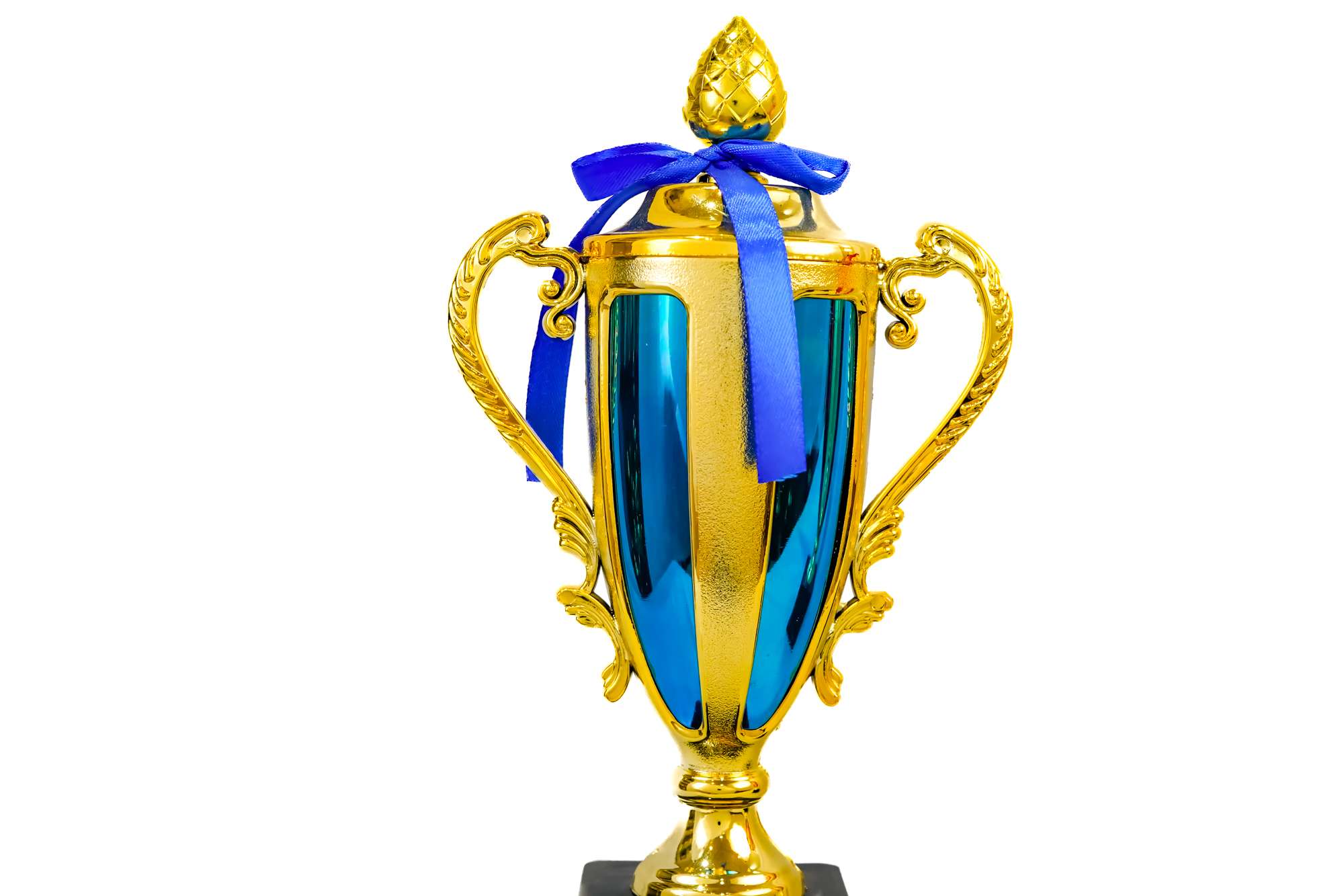 Fiesta Cup - Blue Metallic Fiber Trophies