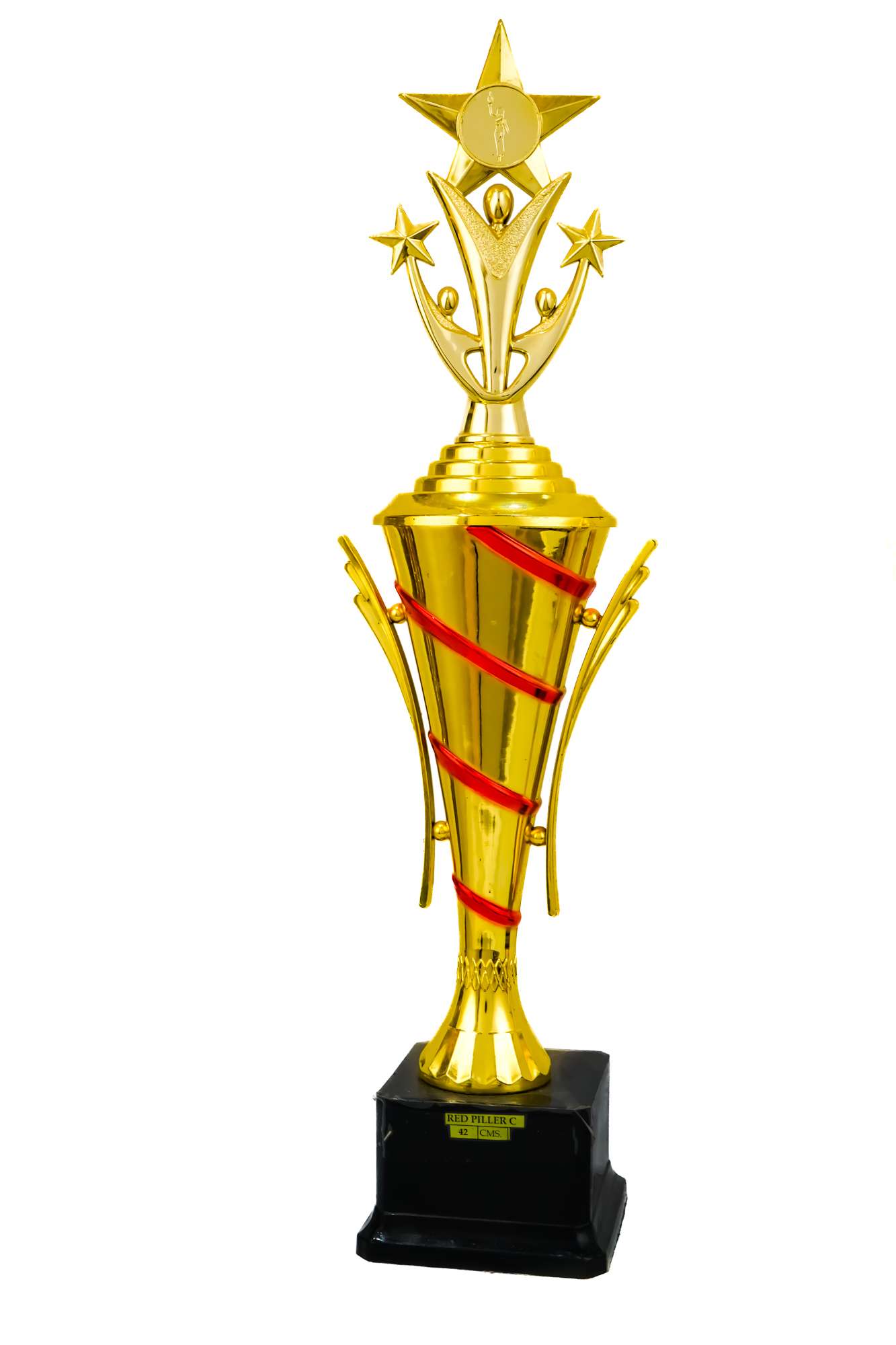 Red Pillar Metallic Fiber Trophies