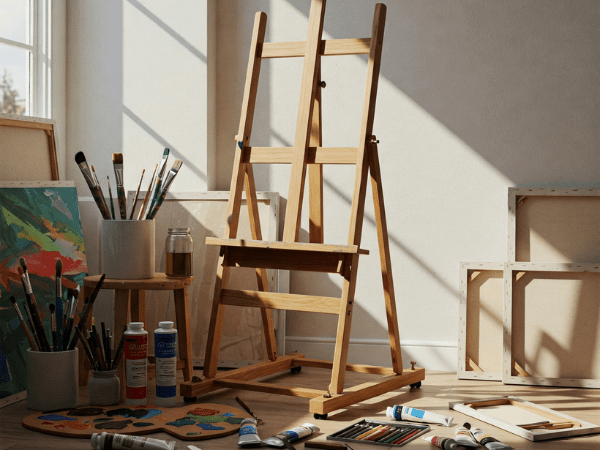 right wooden easel online
