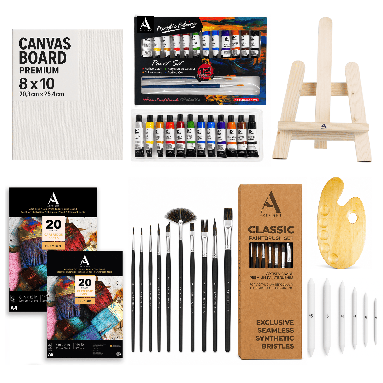 ArtRight 2-in-1 Painting & Sketching Art Set – All-in-One Creative Kit