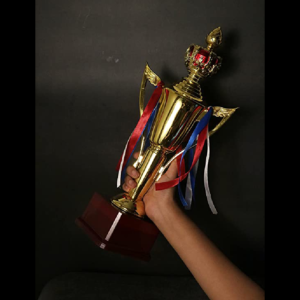 ArtRight Helios Trophy for Best Sportsman - Goldwinner Prize Trophy for Best Sportsperson ; Shiny Metallic Award for Sportspersons