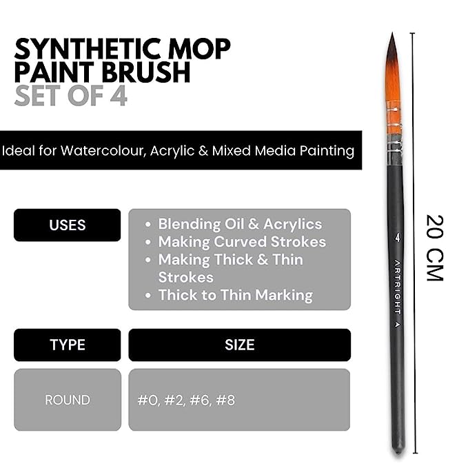 Premium Photo  Watercolor mop brush