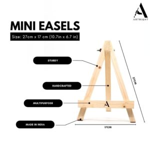 ArtRight Easel 2 feet (24 inch) Stand for Canvas - Wooden Easel Painting Canvas Stand Display Stand for Artists, Painting, Holding Pictures, Display and Advertisements…