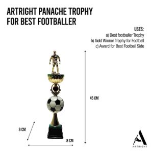 ArtRight Panache Trophy for Football Winner - Football Trophy Cup for Winner Big Size ; Football Award for Champions…