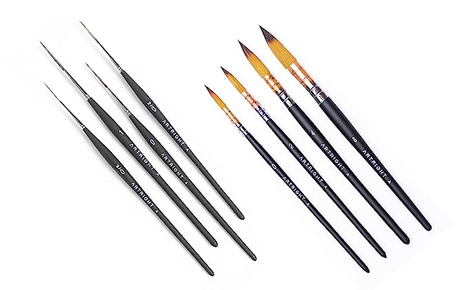 Round Black ArtRight Mini Liner Paintbrush Set, Size: 5 1/2 Inch at Rs  380/piece in Kolkata