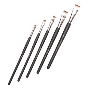 ArtRight Flat Blender Set of 5 Paint Brushes for Marking, Blending and Shading: 5 pcs Premium paintbrushes for Watercolor and Acrylic Painting (Wood)…