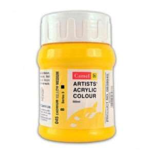 CAMEL ARTIST ACRYLIC COLOUR 500ML – CADMIUM YELLOW MEDIUM