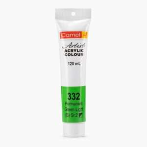 CAMEL ARTIST ACRYLIC COLOUR 120ML – PERMANENT GREEN LIGHT