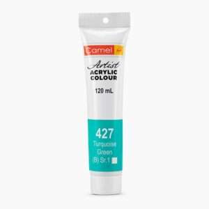 CAMEL ARTIST ACRYLIC COLOUR 120ML – TURQUOISE GREEN