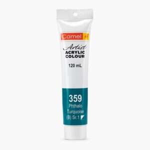 CAMEL ARTIST ACRYLIC COLOUR 120ML – PHTHALO TURQUOISE