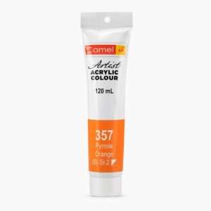 CAMEL ARTIST ACRYLIC COLOUR 120ML – PYRROLE ORANGE