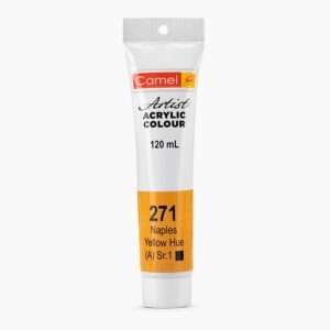 CAMEL ARTIST ACRYLIC COLOUR 120ML – NAPLES YELLOW HUE