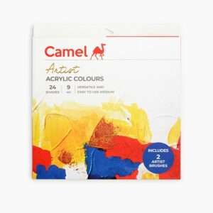 Camel Artist Acrylic Colours 24 Shade X 9ml + 1 Titanium White X 20m