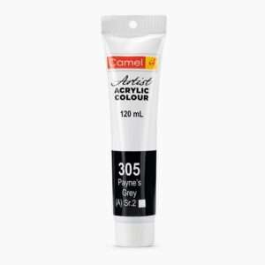 CAMEL ARTIST ACRYLIC COLOUR 120ML – PAYNE’S GREY