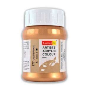 CAMEL ARTIST ACRYLIC COLOUR 500ML – GOLD BRONZE