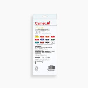 Camel Acrylic Color Box – 9ml Tubes, 12 Shades