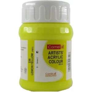 CAMEL ARTIST ACRYLIC COLOUR 500ML – LEMON YELLOW