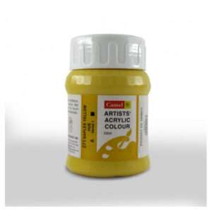 CAMEL ARTIST ACRYLIC COLOUR 500ML – NAPLES YELLOW HUE