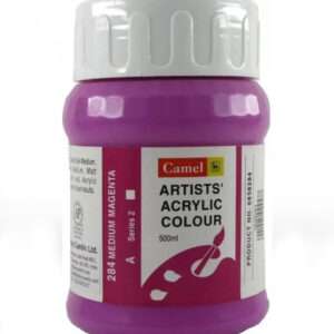 CAMEL ARTIST ACRYLIC COLOUR 500ML – MEDIUM MAGENTA