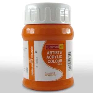 CAMEL ARTIST ACRYLIC COLOUR 500ML -PERMANENT ORANGE