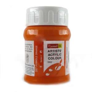 CAMEL ARTIST ACRYLIC COLOUR 500ML – PYRROLE ORANGE