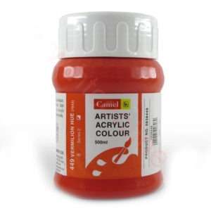 CAMEL ARTIST ACRYLIC COLOUR 500ML – VERMILION HUE